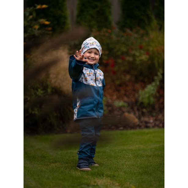 Unuo, Dětský nákrčník z fleecu Basic, Bagry