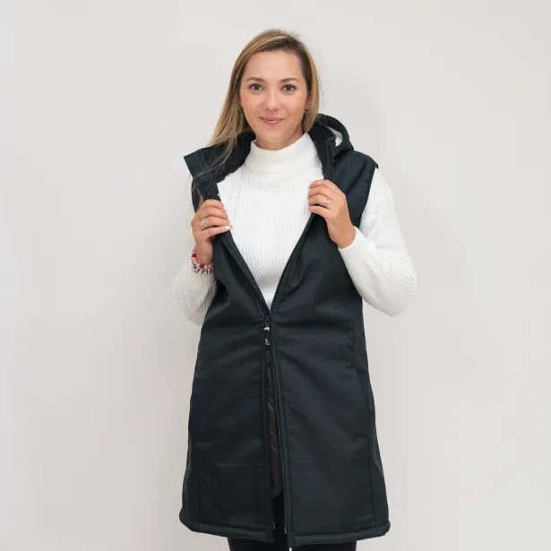 ESITO Dámská zimní softshellová vesta s beránkem Red - červená