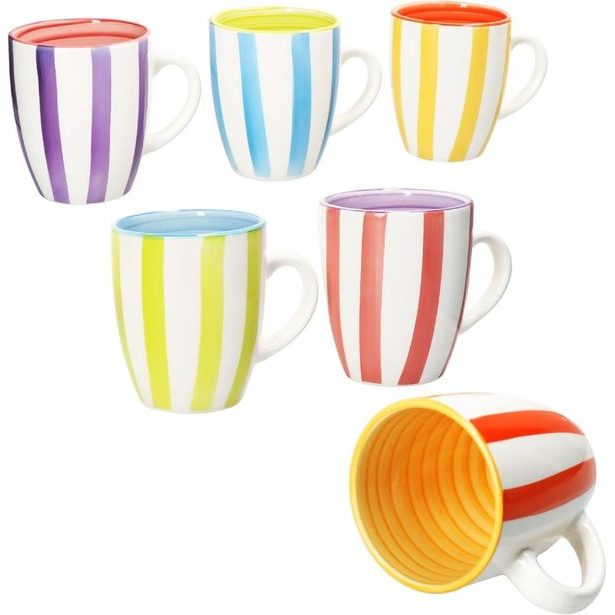 HIT Hrnky na kávu i čaj sada 6 ks 350 ml SUMMER HT-24326121