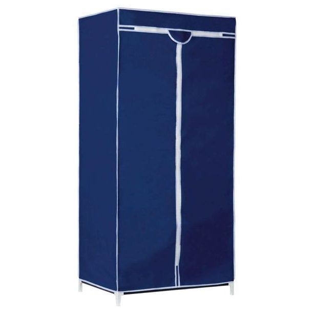 ALPINA Textilní šatní skříň 75x50x160cm tmavě modrá ED-208328
