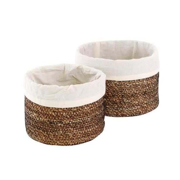 TORO KOŠÍK S PODŠÍVKOU 2 KS, PROŠÍVANÝ, MOŘSKÁ TRÁVA_hamashop