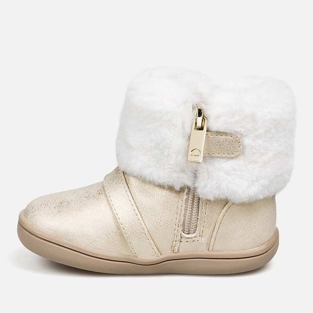 Zimní capáčky MAYORAL s kožíškem Champagne