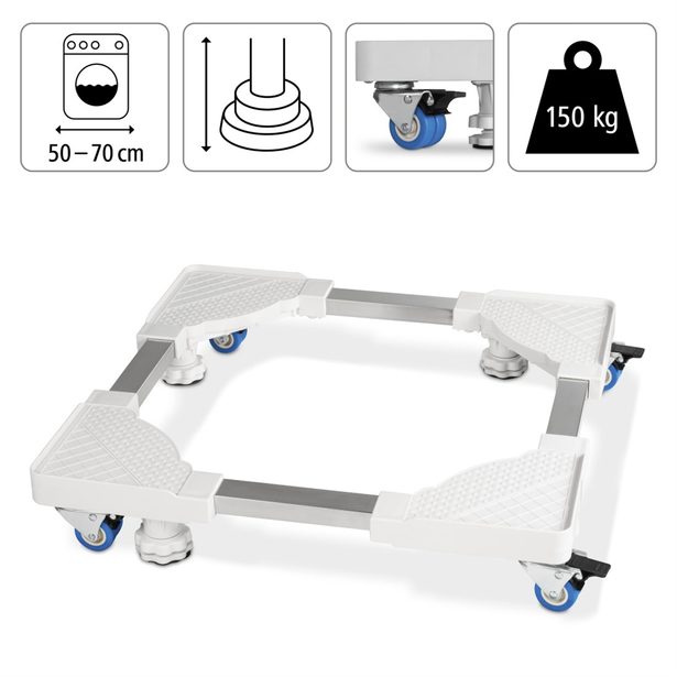 Xavax mobilní podstavec spotřebiče/nábytek/těžké předměty, 50x50-70x70 cm, 4 kolečka, nosnost 150 kg