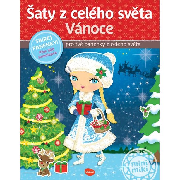 Šaty z celého světa VÁNOCE ─ Kniha samolepek