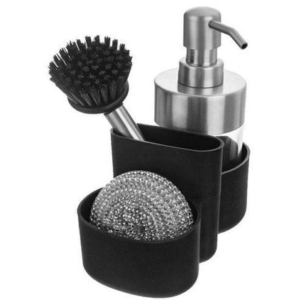 držák toal.potřeb-organizér s dávkovačem 0,3l, plast