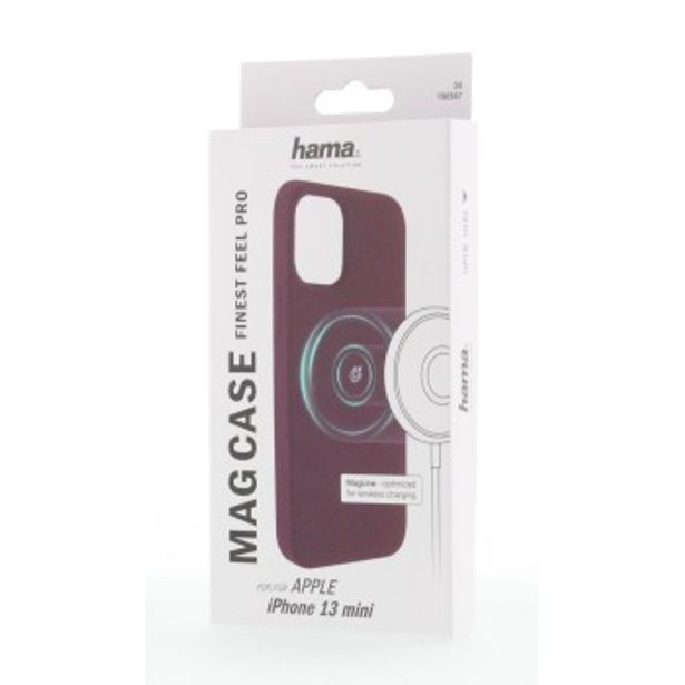 Hama MagCase Finest Feel PRO, kryt pro Apple iPhone 13 mini, bordový