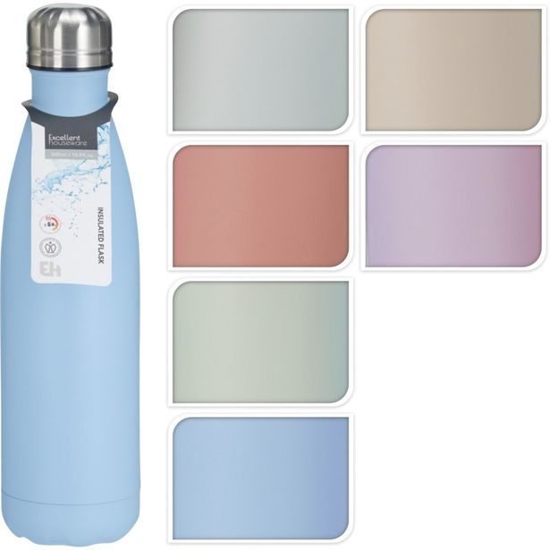 EXCELLENT HOUSEWARE Termoska lahev sportovní nerez 0,5 l růžová KO-997100550ruzo