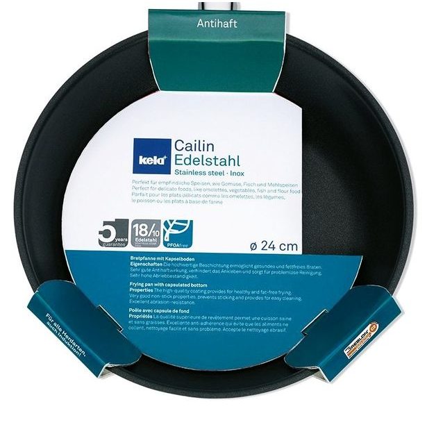 KELA Pánev nerez s nepřilnavým povrchem 24 cm CAILIN KL-10965