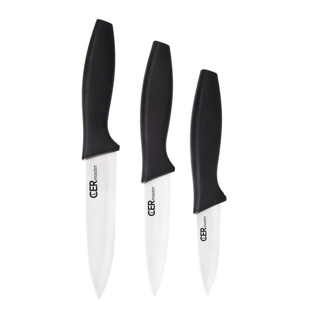 Kuchyňský nůž Cermaster s keram. čepelí sada 3 ks