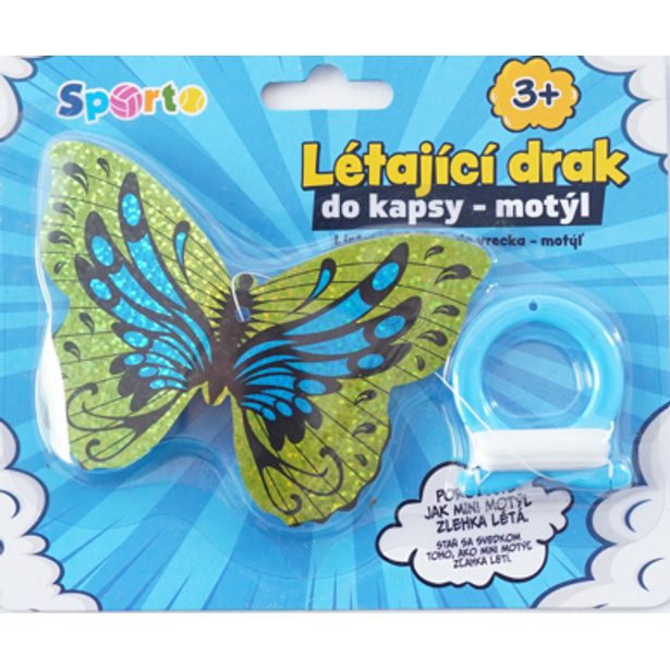 SPORTO Létající drak do kapsy - motýl