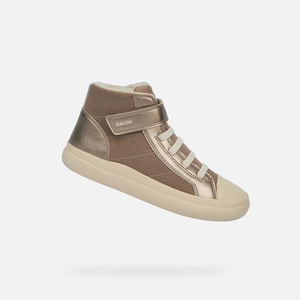 Béžové dívčí tenisky Geox Gisli Girl