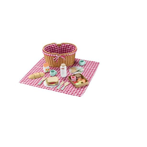 FP PIKNIKOVÝ KOŠ S DŘEVĚNÝMI DOBROTAMI