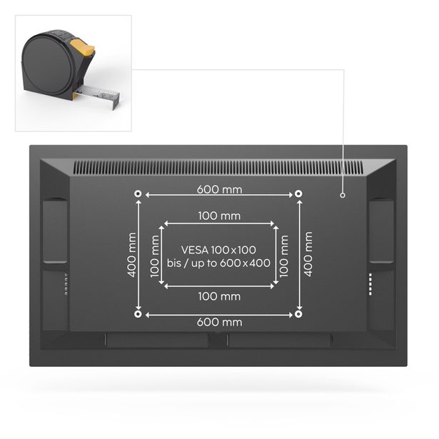 Hama nástěnný držák TV, pohyblivý, 600x400, 50 kg