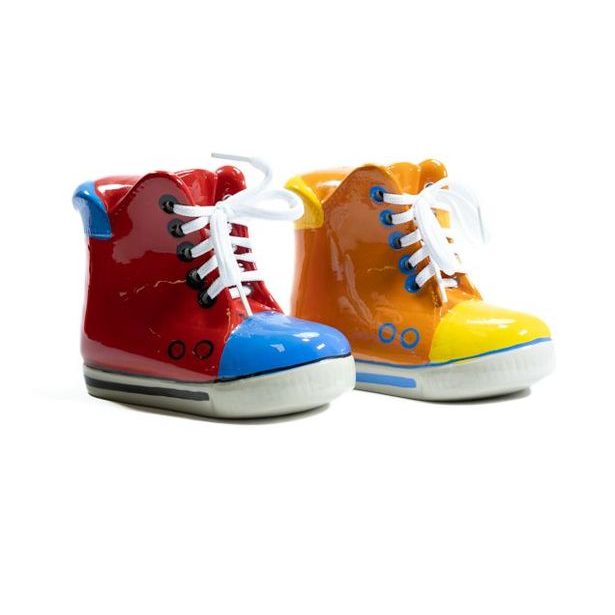 pokladnička TENISKA II, 15x6,5x12cm, 2barvy, keramika