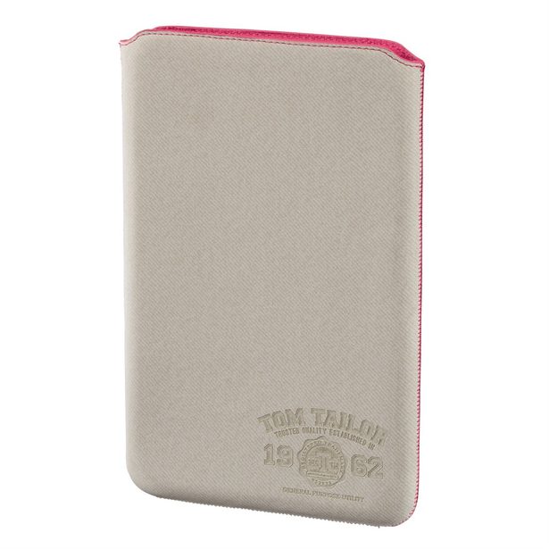 TOM TAILOR Canvas Pouch pouzdro na tablet do 25,6 cm (10,1"), šedé