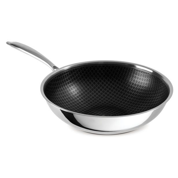 BERLINGERHAUS Pánev WOK nerez s nepřilnavým povrchem 30 cm Eternal Collection BH-8521