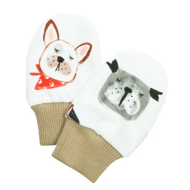 ESITO Dětské rukavice Pejsci - bílá