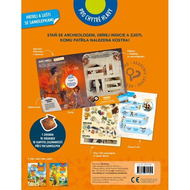 MISE PRAVĚK – Pátrej a lušti se samolepkami