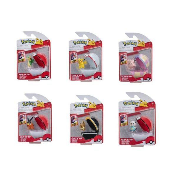 Pokémon Poké Ball Clip 'n' Go Asst.