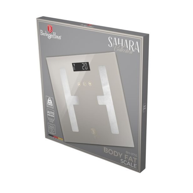 BERLINGERHAUS Osobní váha s měřením tuku, svalů a vody 180 kg Sahara Collection BH-9755