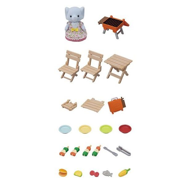 BBQ sada na piknik se slonem