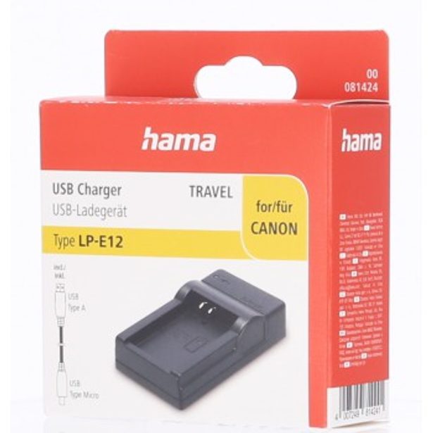 Hama USB foto nabíječka pro Canon LP-E12