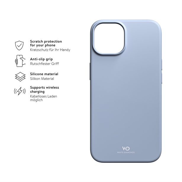 White Diamonds Urban Case, kryt pro Apple iPhone 14, světle modrý