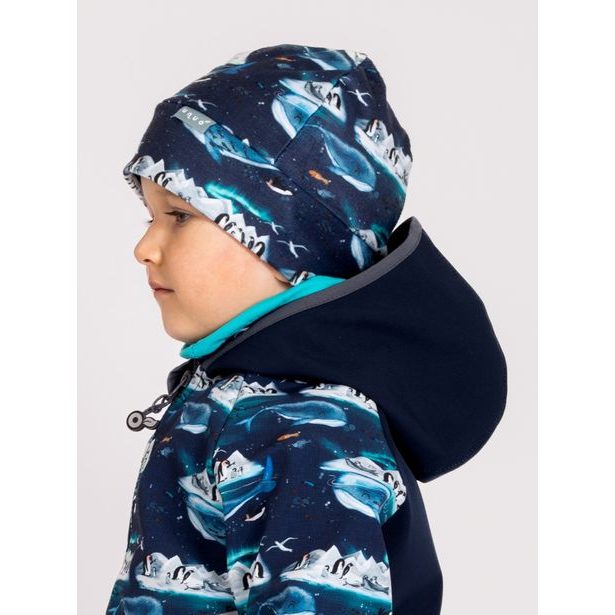 Unuo, Dětská čepice fleecová Sport, Tučňáci