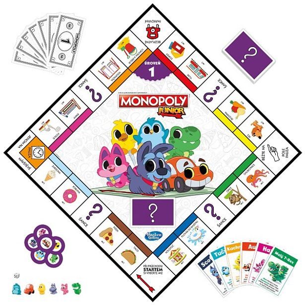 Hasbro gaming MONOPOLY Junior CZ verze