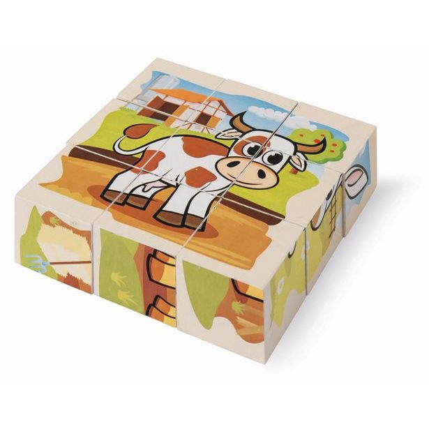 Kostky s obrázky zvířátek z farmy