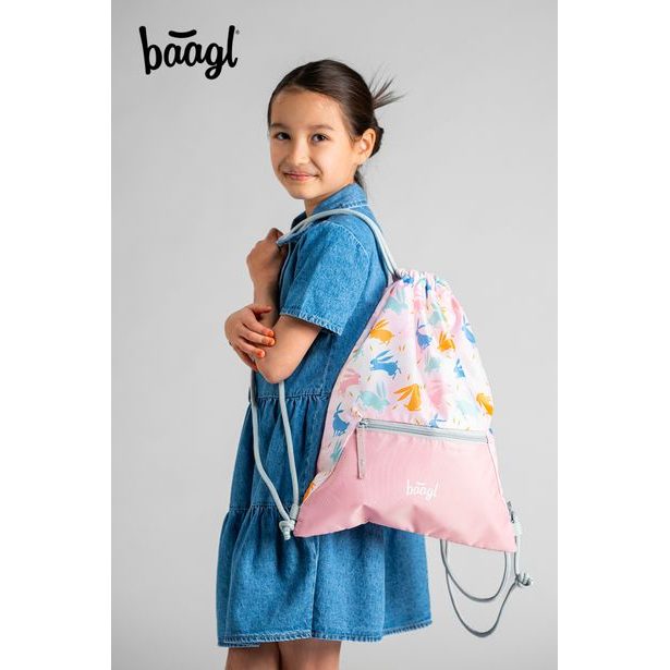 BAAGL SET 5 Zippy Bunny: aktovka, penál, sáček, zástěra, peněženka