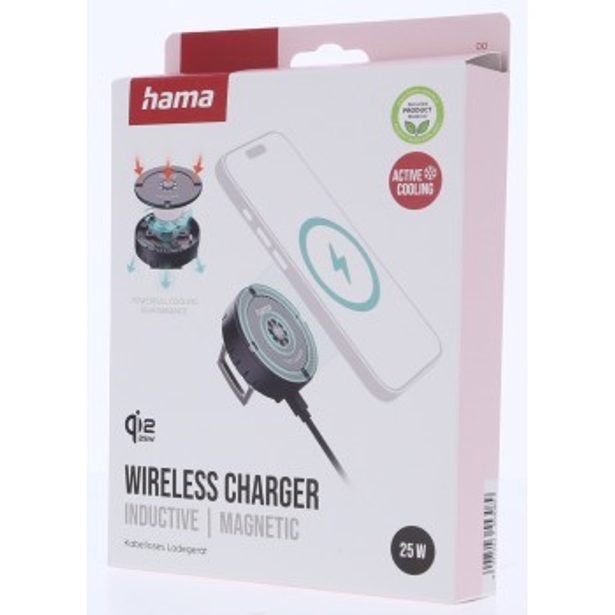 Hama bezdrátová nabíječka Qi2 25 W, magnetická