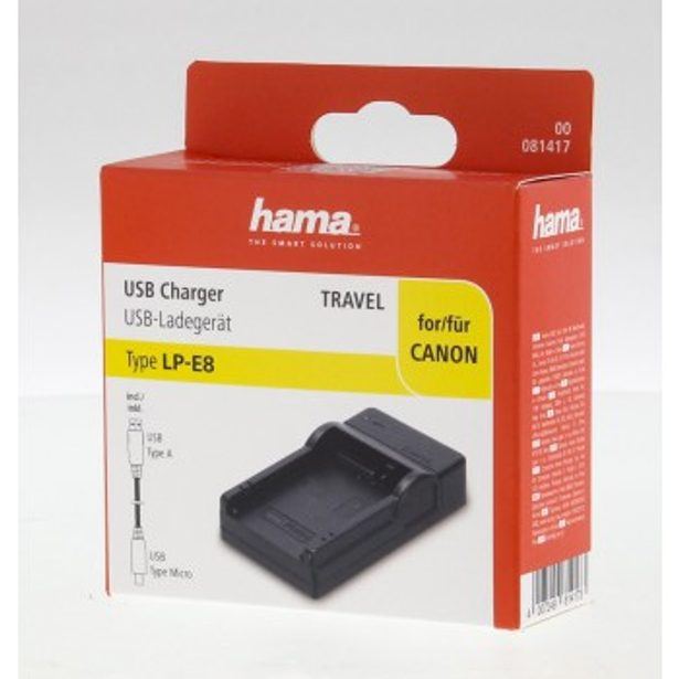 Hama USB foto nabíječka pro Canon LP-E8