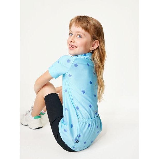 Unuo, Dětský funkční cyklodres, Sv. Modrá, Květiny