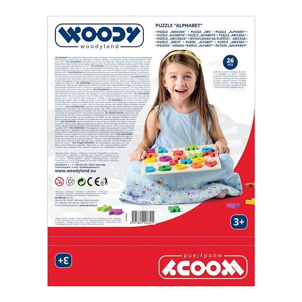 Puzzle ABC- písmena na desce