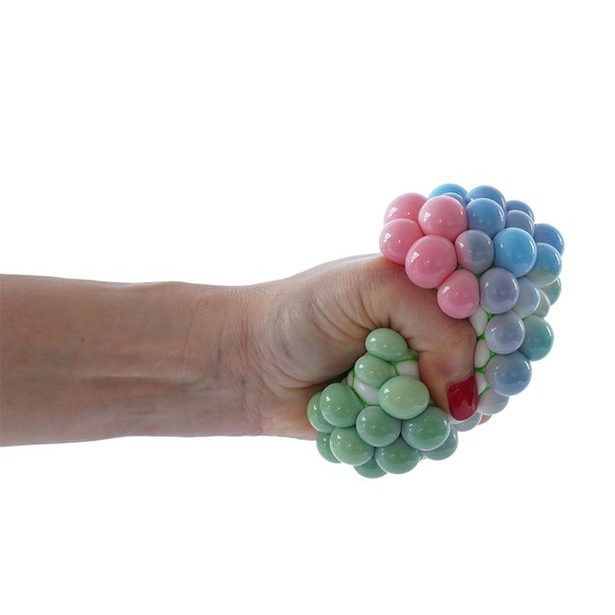 GLUMI Duhový antistresový míček v sítce