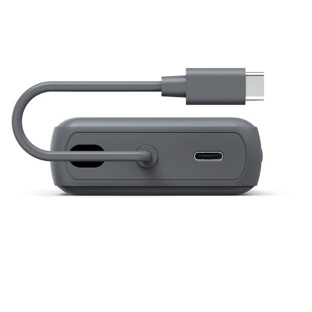 Hama Travel, powerbanka 10000 mAh, 3 A, výstup: 2x USB-C, s integrovaným kabelem