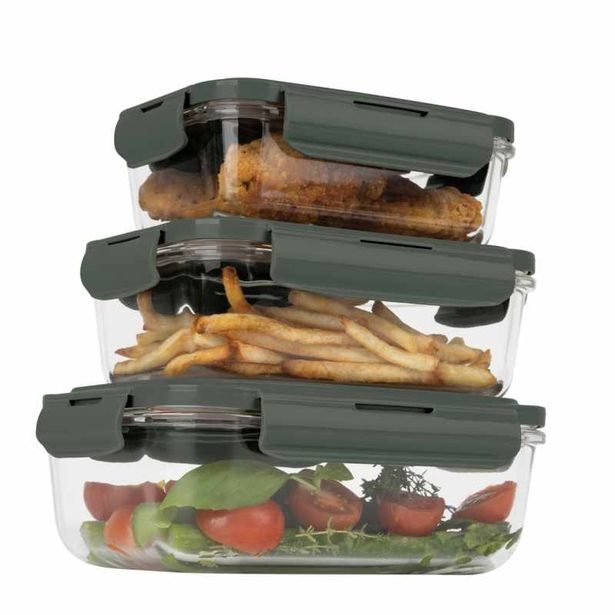 BERLINGERHAUS Dóza na potraviny sada 3 ks Matte Green Collection BH-8791