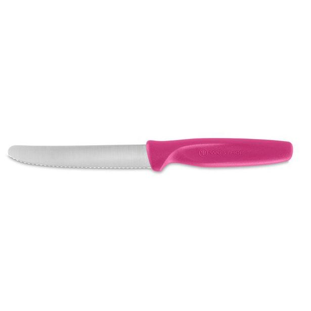 Wüsthof Univerzální nůž WÜSTHOF 10cm vroubkované ostří, růžový