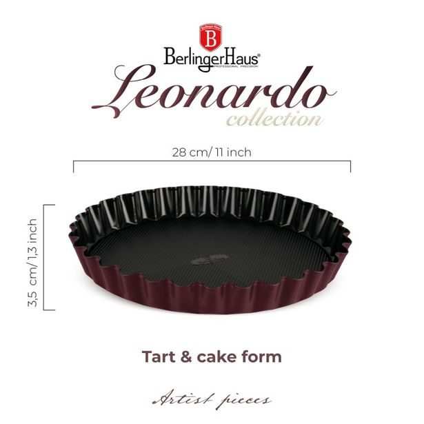 BERLINGERHAUS Forma na dort s titanovým povrchem, Leonardo Collection BH-8630