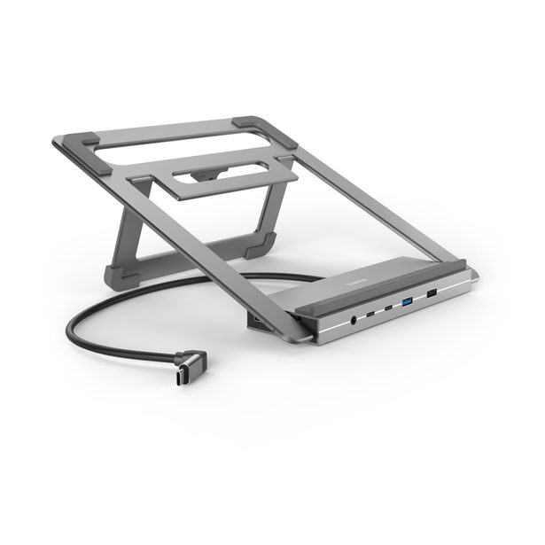 Hama USB-C dokovací stanice a stojan pro notebook Connect2Office Stand, 12 portů