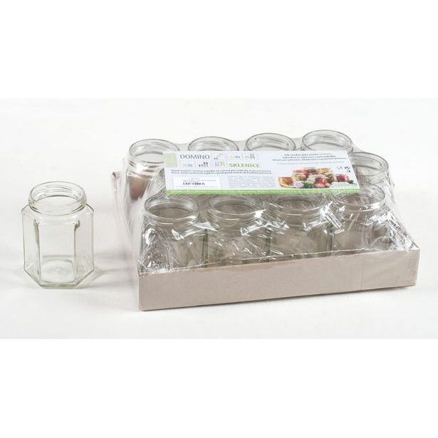 sklen.zavař. 278ml-12ks-ŠESTIHRAN-TO63