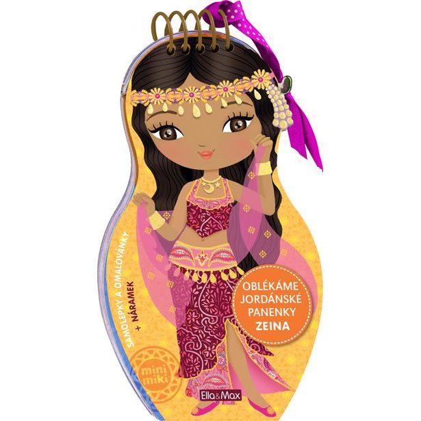 Oblékáme jordánské panenky ZEINA – Omalovánky Baagl