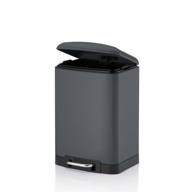 KELA Odpadkový koš DAVINO 12 l tmavě šedá KL-10908