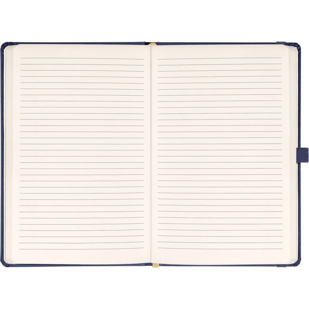 NOTIQUE Notes Balacron, tmavě modrý, linkovaný, 15 x 21 cm