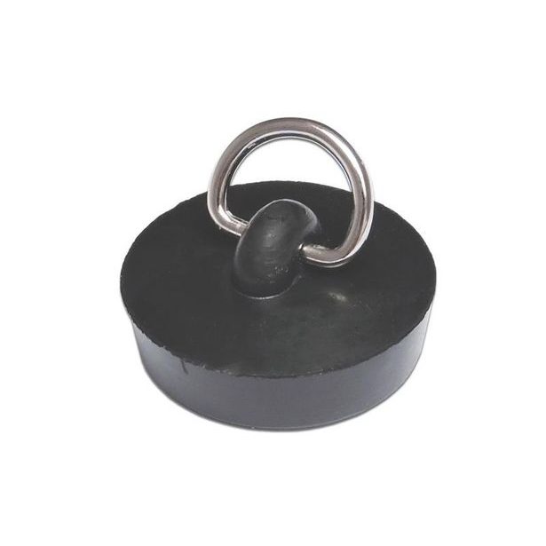 Nezařazeno ZÁTKA 39MM,ČERNÁ S PŮLKROUŽKEM UMYVAD.,PRYŽ B2/15_hamashop