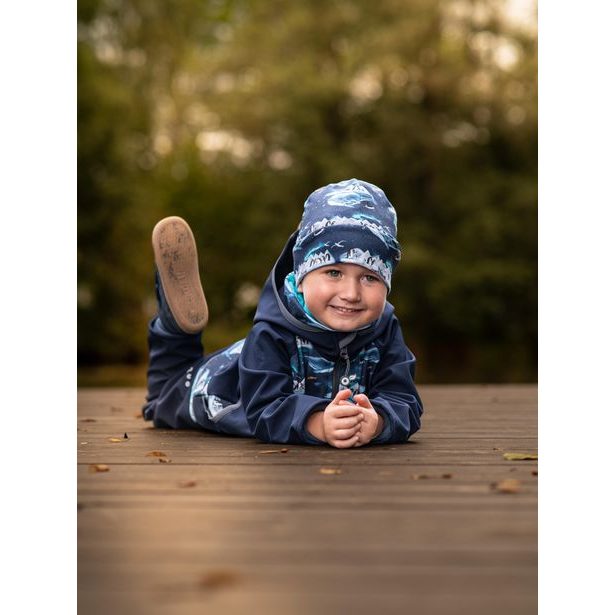 Unuo, Dětský nákrčník z fleecu Basic, Tučňáci