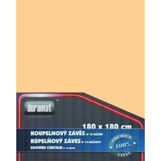 závěs 180x180cm PES jednob., koupel.