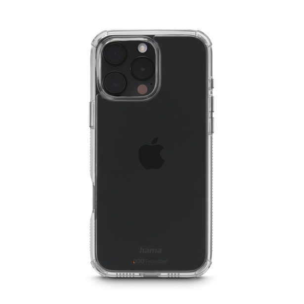 Hama Extreme Protect, kryt pro Apple iPhone 16 Pro Max, materiál D3O, nežloutne, průhledný