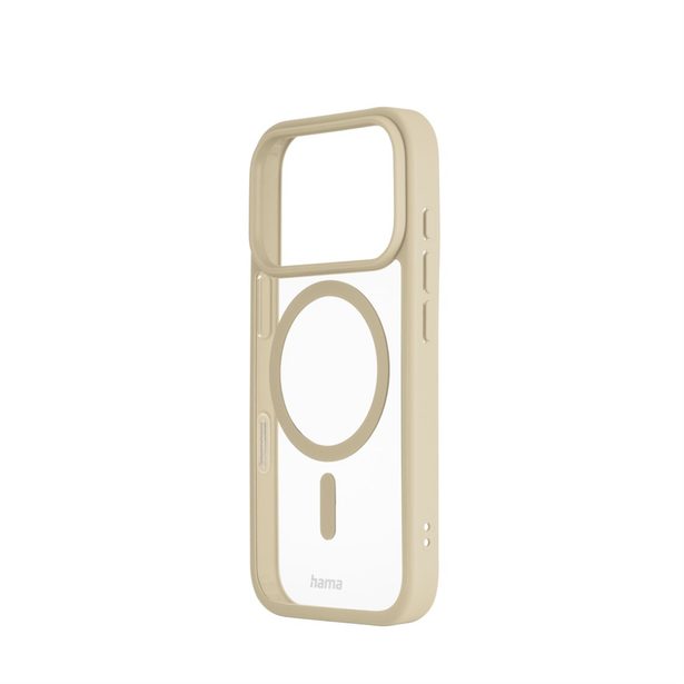 Hama Frame Protect, kryt pro Apple iPhone 17 Pro, magnetický, průhledný/béžový